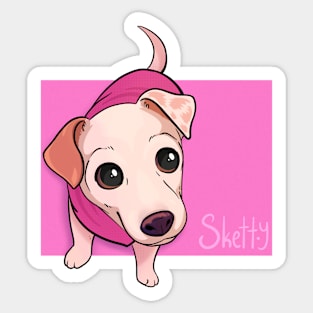 Pink Pup Sticker